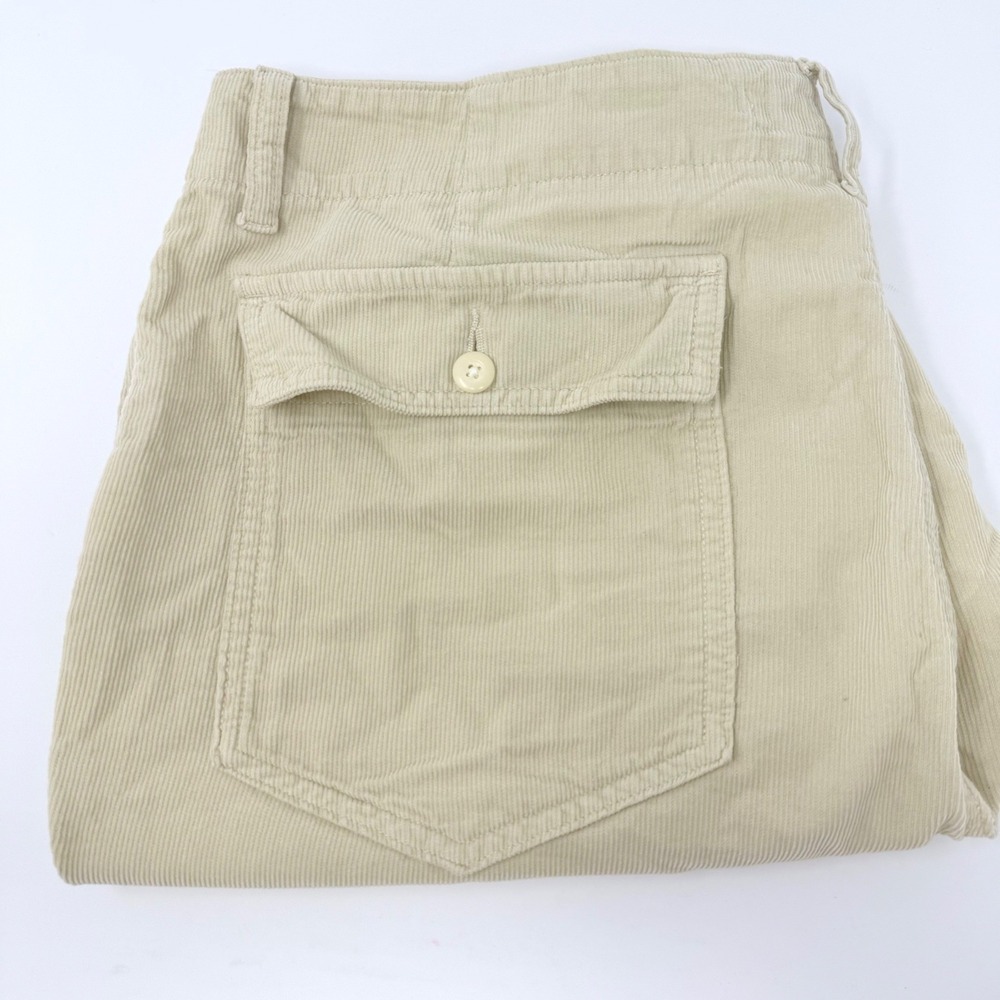 Outerknown Mens Size 36 Beige Organic Cotton Corduroy Utility Shorts  Sand
